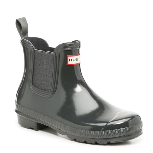 Hunter Shoes - Hunter Original Chelsea Rain Boots Glossy Gray Size 10